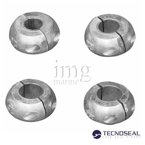 Anodo a Collare piatto In Zinco