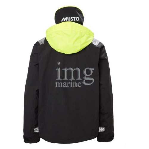 Giacca cerata BR1 Channel Musto Nera retro