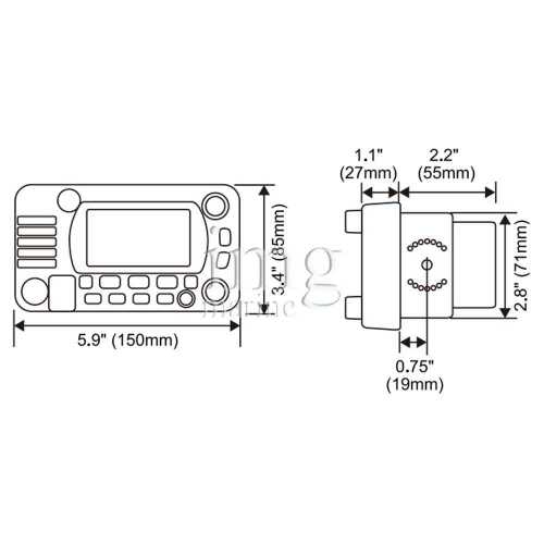 VHF fisso Standard Horizon GX1850GPS/E