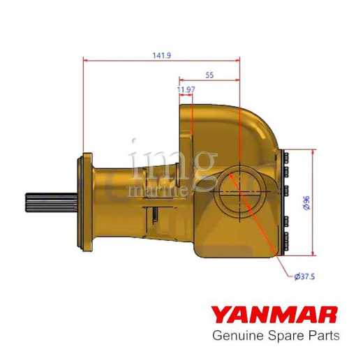 Pompa acqua mare Yanmar 4LH mis3