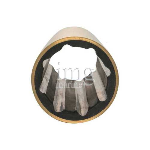 Boccola idrolubrificata in ottone Misura Metrica-Metrica interno