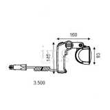 Proiettore portatile a led Hella Marine misure