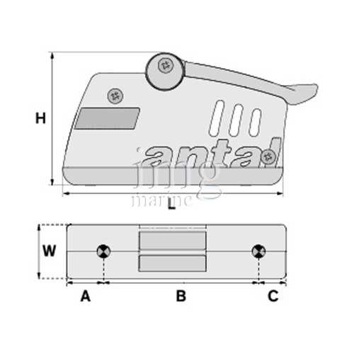 Stopper V-Cam R814 Antal con camma a V