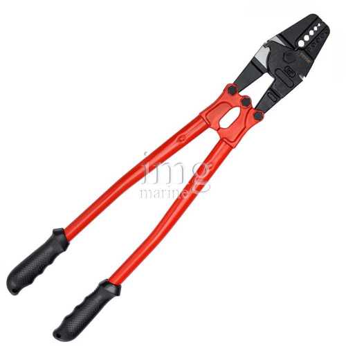 Pinza per impiombare manicotti