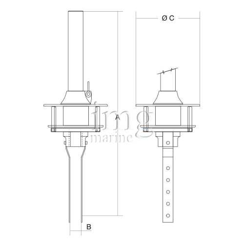 Tamburo per avvolgifiocco Bamar misure