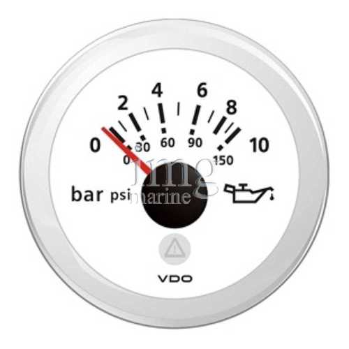 Indicatore pressione olio VDO View-Line White
