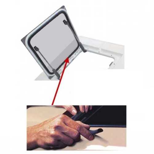 Guarnizione autoadesiva Trim-Lok DD white esempio