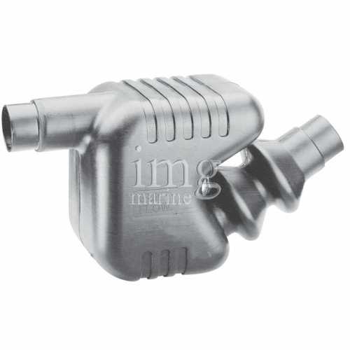 Marmitta silenziata per motori diesel con portagomma 75-90 100-115