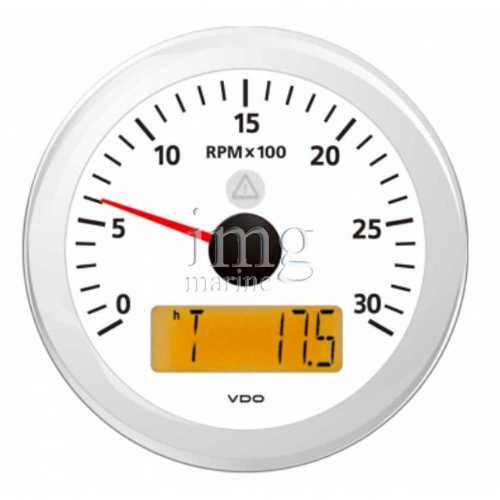 Contagiri - Contaore VDO View-Line White 3000