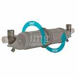 Marmitta silenziata NLPH Vetus camere e raccordi rotanti