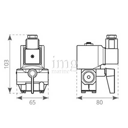 Elettrovalvola 100l/h Quick mis