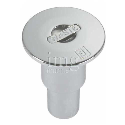 Tappo scarico acque nere ottone cromato