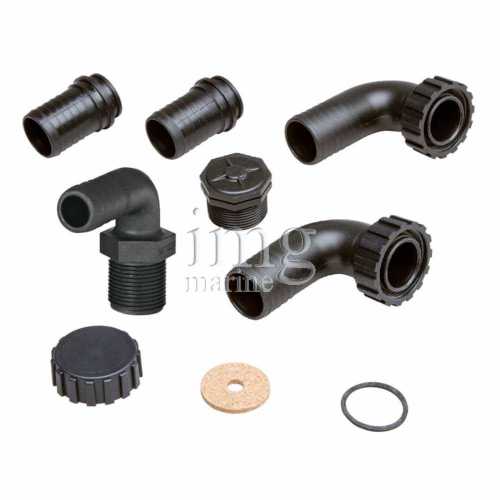 Kit raccordi serbatoio acque nere CanSB diamtero 38 mm