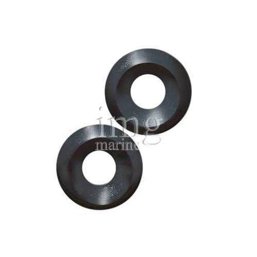 Sottovite in plastica 25 pz nero