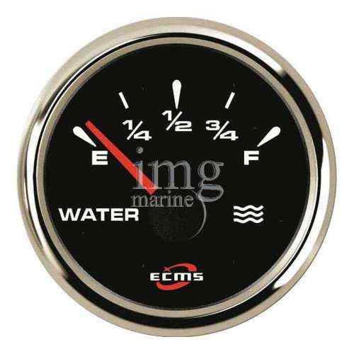 Indicatore livello acqua ECMS Black Chrome