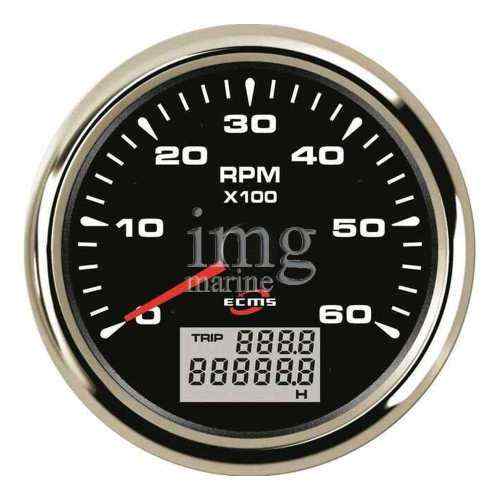 Contagiri - Contaore ECMS Black Chrome 6000