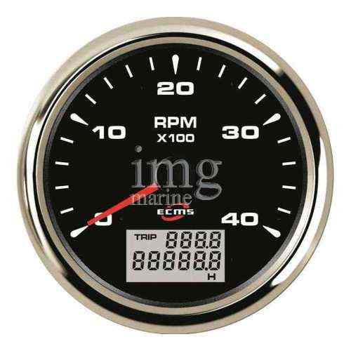 Contagiri - Contaore ECMS Black Chrome 4000