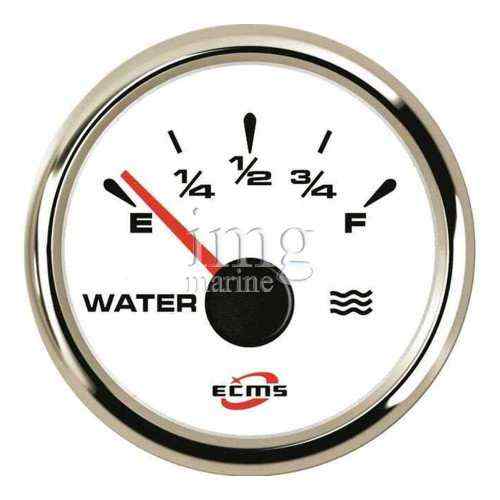 Indicatore livello acqua ECMS White Chrome