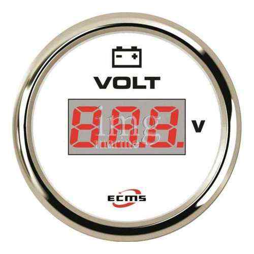 Voltmetro ECMS White Chrome