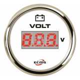 Voltmetro ECMS White Chrome