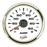 Amperometro con Shunt ECMS White Chrome analogico