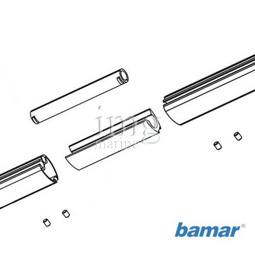 Giunto con rivetto per avvolgifiocco Bamar disegno