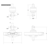 Disegno misure per Avvolgitore Gennaker RLG EVO 08