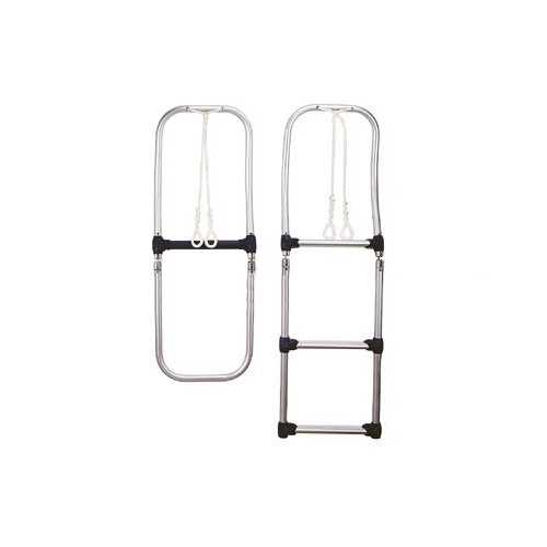 Scaletta pieghevole per battelli pneumatici