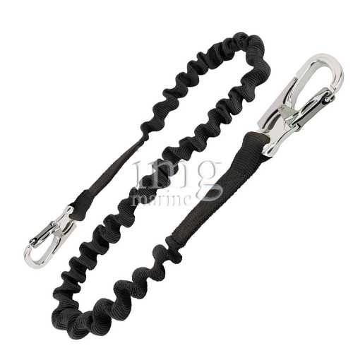 Nastro Safety Line elastico 2 Alu cinghia di sicurezza ISO12401 con sistema Overload Veleria San Giorgio