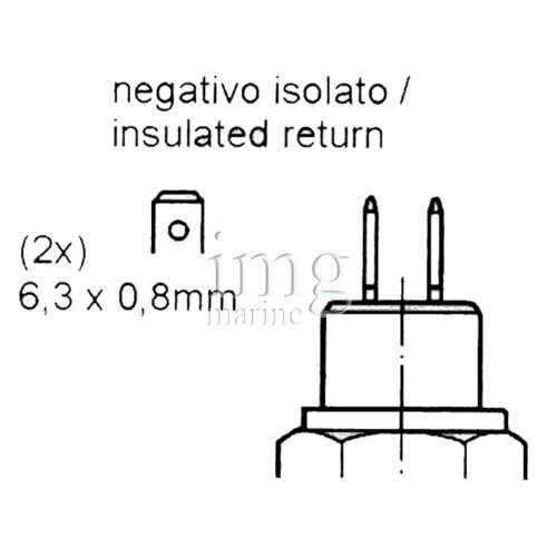 Sensore temperatura olio VDO disegno