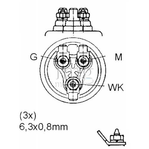 Sensore pressione olio tipo B4 VDO