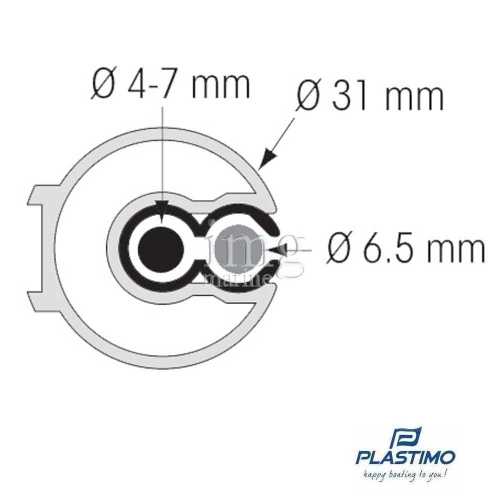 Avvolgifiocco manuale 811-S Plastimo