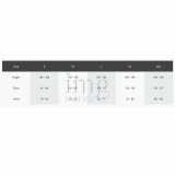 Tabella misure - Giacca cerata TX-3 Coast Typhoon