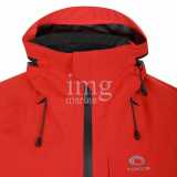 Dettaglio collo - Giacca cerata TX-3 Coast Typhoon Rossa