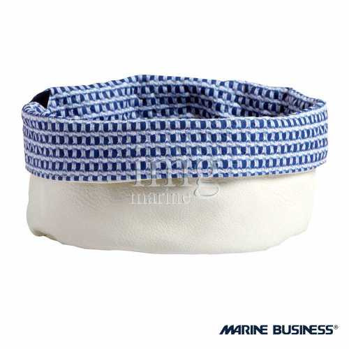 Cestino Aruba Blu Large Marine Business - Lato bianco