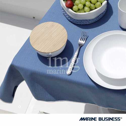 Tovaglia Aruba Blu Marine Business idrorepellente antimacchia