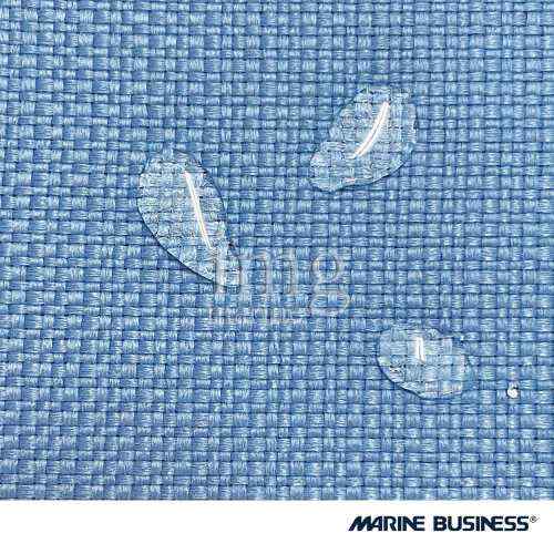 Tessuto 100% poliestere Aruba Blu idrorepellente e antimacchia