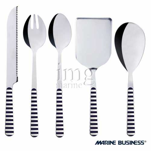 Posate da portata Stripes Blu 5 pz Marine Business