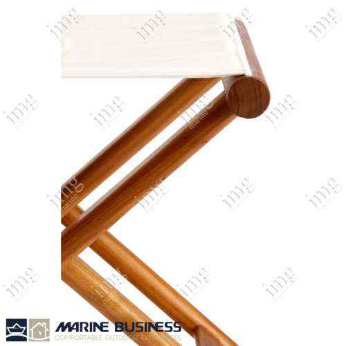 Sgabello Teak pieghevole Olefina Blue Navy Marine Business Sgabello Teak pieghevole Olefina Blue Navy Marine Business