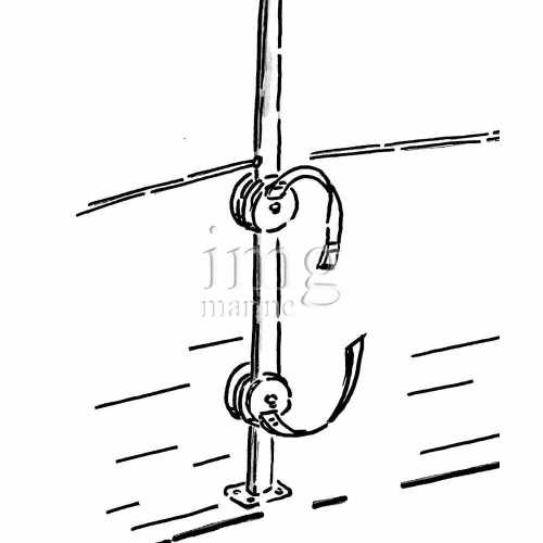 Supporto porta Sup e passerella a 4 morsetti regolabili