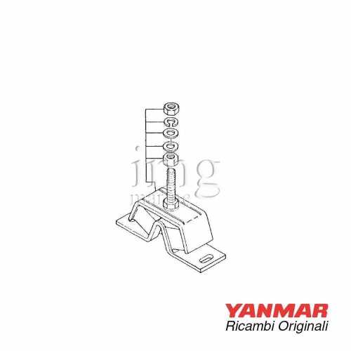 Supporto ammortizzatore antivibrante 150 Yanmar Disegno