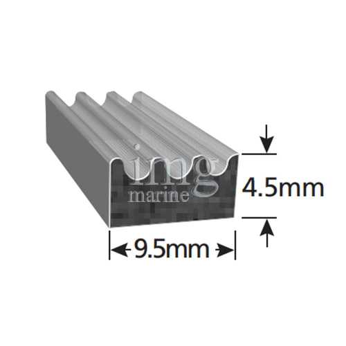 Guarnizione Trim-Lok profilo scanalato 3M