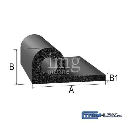 Guarnizione Trim-Lok PO RUBBER SEAL HT misure