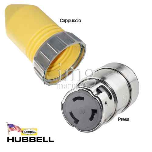 Presa 50A HUBBELL e cappuccio