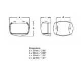 Fanali di navigazione NaviLED COMPACT B Hella Marine 50m