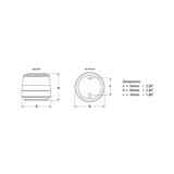Fanale di fonda 360° B Hella Marine misure