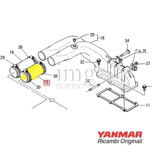 Tubo gomma intercooler 4JH2