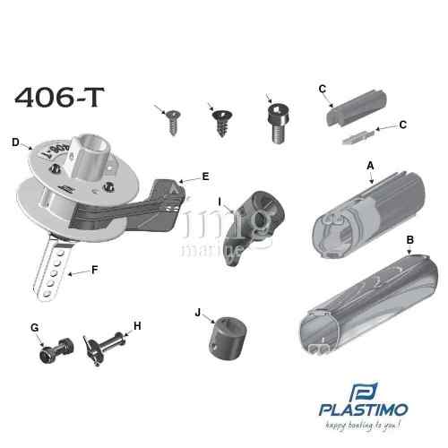 Ricambi avvolgifiocco 406-T Plastimo