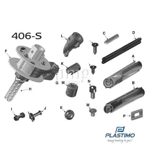 Ricambi avvolgifiocco 406-S Plastimo