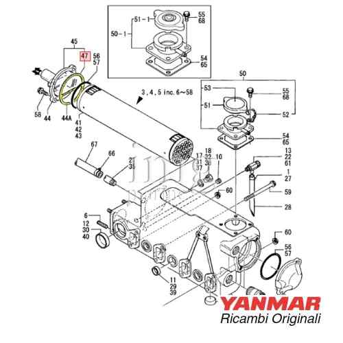 Guarnizione scambiatore 4JH